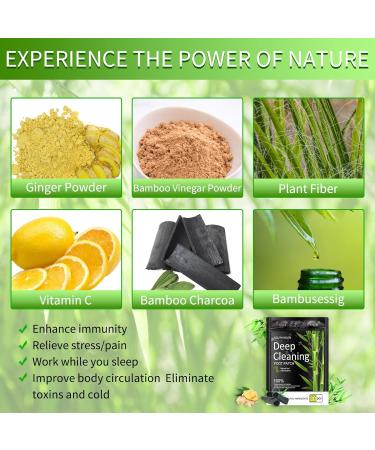 20 Natural Detox Foot Pads - Deep Cleaning & Stress Reduction | Detoxification Plaster for Restful Sleep - Buy Online on GoSupps.com