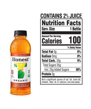 Honest Tea Organic Half Tea & Lemonade - Gluten Free, Fair Trade, 16.9 fl oz - Buy Online on GoSupps.com