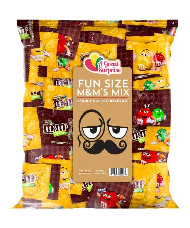 Peanut & Milk Chocolate M&M'S 4lb - Bulk Fun Size - Chocolate Fun Size Surprise - Buy Online on GoSupps.com