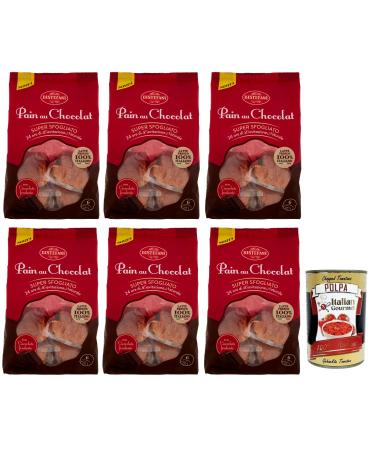 Italian Gourmet E.R. Bistefani Pain au Chocolat Pack of 6 naturally acidified baking products filled with chocolate chips 270g pack each pack contains 6 pain au chocolat from 45g + Polpa di