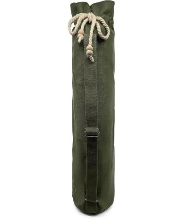 Jaegvida Army Green Yoga Mat Storage Bag with Adjustable Strap and Pocket - Buy Online on GoSupps.com