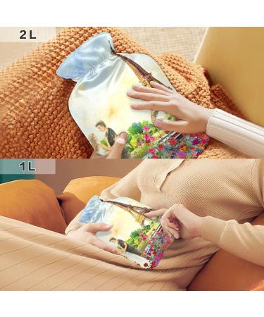 Buy Paris Eiffel Tower Hot Water Bottle 1L | Pain Relief for Headache Neck & Shoulders | BPA Free International Shipping - Buy Online on GoSupps.com