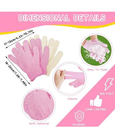 6-Piece Exfoliating Shower Bath Gloves and Scrubber Set for Men and Women - Buy Online on GoSupps.com