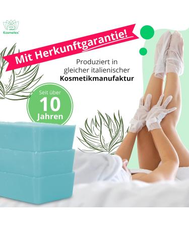 Kosmetex Wellness Aloe Vera Paraffin Bath - Relaxing Hand & Foot Treatment | 10x 500ml Paraffin Wax for Warmers - Buy Online on GoSupps.com