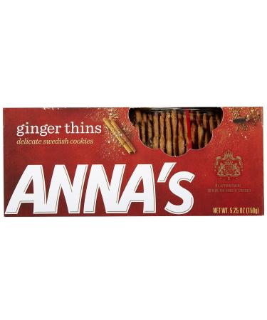 Anna's Thins, Ginger, 5.25 oz Boxes Ginger 5.25 Ounce (Pack of 1)