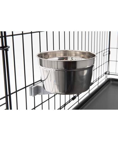 Lixit Stainless Steel Crock Jumbo 40oz - 0741 | Heavy-Duty Crate Bowl - Buy Online on GoSupps.com