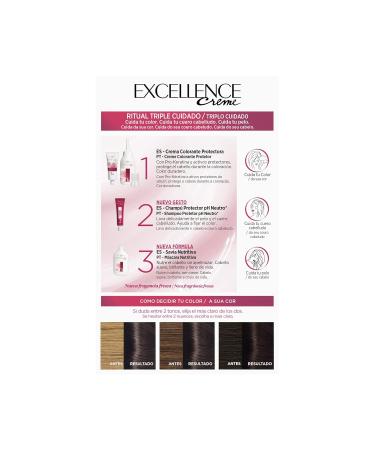 L'Or al Paris Excellence Cr me Permanent Hair Dye - Tone 6 Dark Blonde Black Ebony | International Shipping Available - Buy Online on GoSupps.com