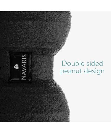 Buy Navaris 2x Peanut Duo Massage Ball Set - Self-Massage & Trigger Point Relief - Fascia Balls in 2 Sizes (Black) - International Shipping Available - Buy Online on GoSupps.com