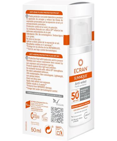 ECRAN SUNNIQUE anti-aging facial SPF50+ 50 ml - Buy Online on GoSupps.com