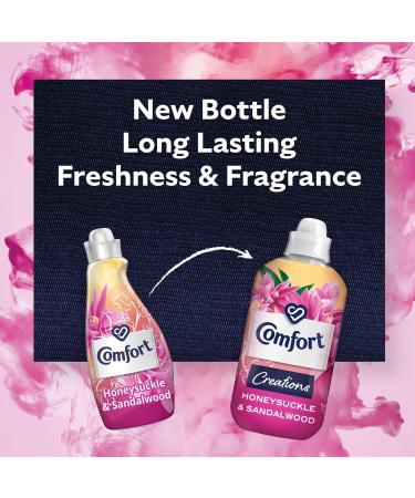Comfort Creation Concentrated Fabric Conditioner with 100 Days of Long-Lasting Fragrance and Softness Intense Liquid Fabric Softener 55 Washes 1.65L (Honeysuckle & Sandalwood Buy 4) - Buy Online on GoSupps.com