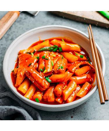Honor Rice Cake & Sempio Topokki Sauce Bundle Set - Authentic Korean Tteokbokki Snacks (Sweet & Spicy) - 450g Rice Cake + 150g Sauce - Buy Online on GoSupps.com