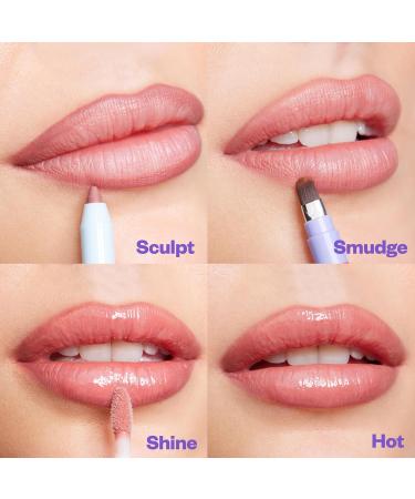 Kosas Hotliner Retractable Lip Liner Pencil - Hydrating Long-Lasting Creamy Texture with Brush & Sharpener - Infinite Warm Pinky Brown - Perfect for Plumping Lips - Buy Online on GoSupps.com