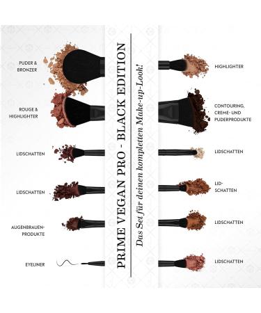 Premium Vegan Make-Up Brush Set & Luvia Beauty Blender Sponge Bundle - Extra Soft Blending Egg for Flawless Makeup Application - International Shipping Available - Buy Online on GoSupps.com