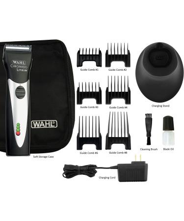 Wahl Chromado Lithium Pet Clipper Kit - Corded/Cordless Clippers for Dogs, Cats, and Horses - Black & Silver - Buy Online on GoSupps.com