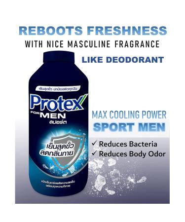 Body Max Cooling Deodorant Powder(Pack of 2) Sport Man Formula Compatible With Protex For Men 5oz /140g. - Buy Online on GoSupps.com