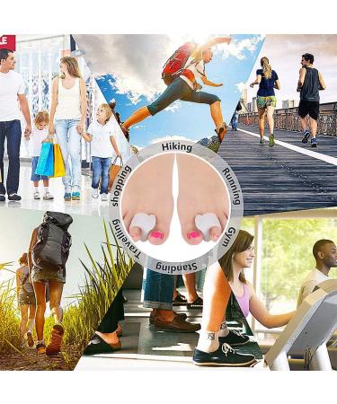 Toe Spreader & Orthosis - 5 Pairs Soft Silicone Separator for Pain Relief After Yoga | Small & Older Toes - Buy Online on GoSupps.com
