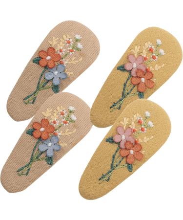 Beavorty 4 Pairs hairpin flower hair accessories hair decorations for girls girl cute hair princess barrette floral hair clips hair clips for toddler girls bow tie child issue card alloy - Buy Online on GoSupps.com