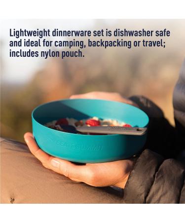 Sea to Summit Delta Light Solo Camp Dinnerware Set - Grey | Lightweight & Durable - Buy Online on GoSupps.com