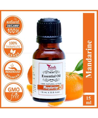Ganga Ayurveda Kiah Essentials Tangerine Essential Oil - 100% Natural & Therapeutic (15 ML) - International Shipping Available - Buy Online on GoSupps.com
