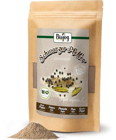 Biojoy Organic black pepper (100 g) ground without additives (Piper nigrum L.) - Buy Online on GoSupps.com
