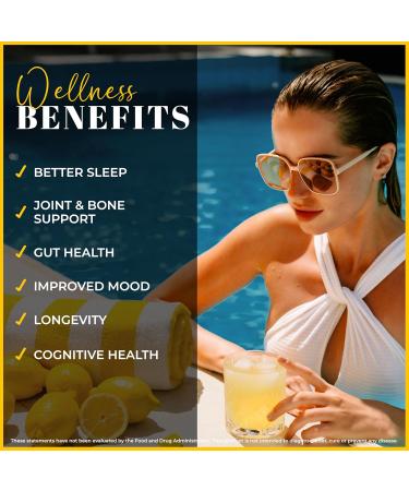LEMON & CO. Liquid Collagen for Women | Collagen Water Mix with 5000mg Marine Collagen Peptides, Organic Lemons & Vitamin C | Daily Elixir for Skin, Nails, Hair, Gut | No Preservatives, No Sugar - Buy Online on GoSupps.com