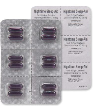 Amazon Basic Care Sleeptime Nighttime Sleep-Aid Softgels - 25 mg Diphenhydramine HCl for Occasional Sleeplessness | 48 Count - Fast International Shipping - Buy Online on GoSupps.com
