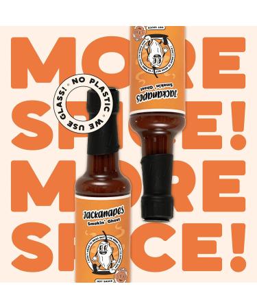 Smokin Ghost Hot Sauce by Jackanapes 150ml - Very Hot Vegan Barbecue Chilli Sauce Made with Ghost Peppers - Made in the UK - Buy Online on GoSupps.com