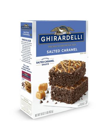Ghirardelli Salted Caramel Premium Brownie Mix - 16 oz - Buy Online on GoSupps.com