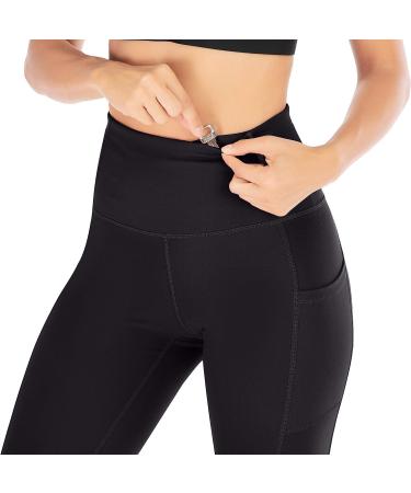 Ewedoos Women's Yoga Pants with Pockets - High Waist Tummy Control Leggings, Non See-Through Workout Capris, Black, Size Medium - Buy Online on GoSupps.com