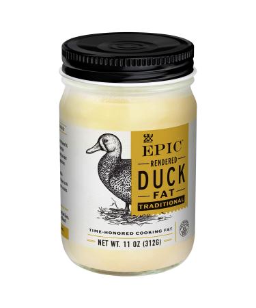 Epic Provisions EPIC Duck Fat Keto Friendly, Whole30, oz Jar EPIC Duck Fat, Keto Consumer Friendly, Whole30, 11 Ounce