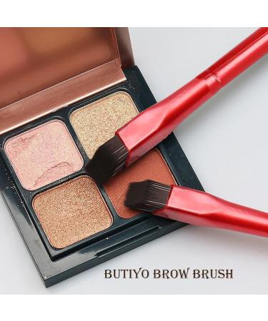 Buy BUTIYO Multi-Function Eyebrow Brush Set - Precision Eye Brow Contour & Ultra Thin Angled Eyeliner Brush (Red) - International Shipping Available - Buy Online on GoSupps.com