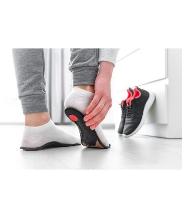 pedag Plantar Fasciitis Orthotic Insoles - German Made Arch Support Inserts for Men and Women - Heat Moldable Pain Relief for Flat Feet, Medium and High Arch - Anti Odor - Size Women US 8 / EU 38 - Buy Online on GoSupps.com