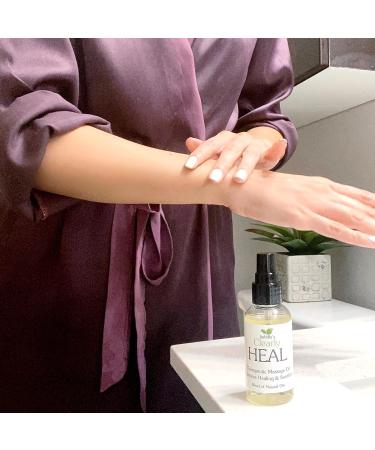Clearly HEAL Aromatherapy Body Oil - 100% Natural Therapeutic Blend with Almond Myrrh & Lavender | Vegan Moisturizing Massage Oil | 4 Fl Oz - Buy Online on GoSupps.com