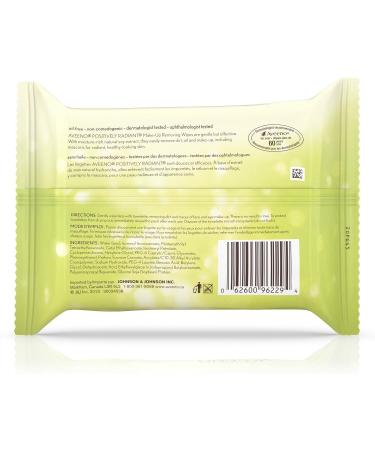 Aveeno Make Up Removing Wipes Positively Radiant Facial Cleansing Wipes With Soy Extract 25 Count - Buy Online on GoSupps.com