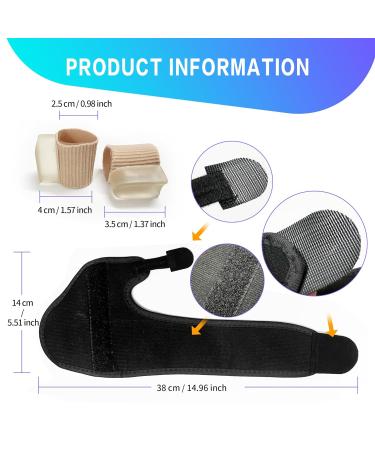 Bunion Corrector Toe Straightener 2 x Bunion Splint + 2 x Big Toe Straighteners Day & Night Kit Bunion Pain Relief Toe Separators Kit to Relax Spread and Pain Relief for Women Men Adjustable Size - Buy Online on GoSupps.com
