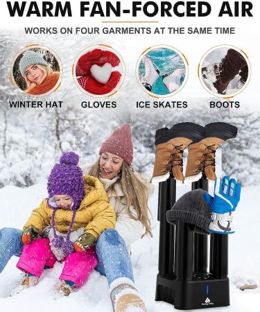 Sunday Living Boot Dryer with 4 Detachable Tubes | Efficient Heat Blower & Timer | Glove Dryer & Low Noise | Quick Drying - Buy Online on GoSupps.com