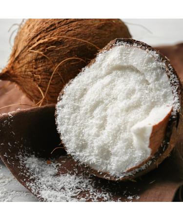 Yupik Organic Desiccated Coconut Fine 450 g Non-GMO Vegan Gluten-Free Kosher Finely Ground Unsweetened No Added Sugar Oil-Free Source of Fiber Healthy Snacks Ideal for Baking & Topping 450 g (Pack of 1) - Buy Online on GoSupps.com