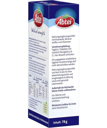 Buy Abtei Kieselerde Biotin Plus - 56 Tablets for Healthy Skin Hair & Nails | International Shipping Available - Buy Online on GoSupps.com