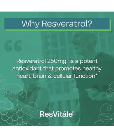 ResVit le Resveratrol 250 mg - Resveratrol Supplement for Men and Women - 120 Veggie Capsules 120 Count (Pack of 1) - Buy Online on GoSupps.com
