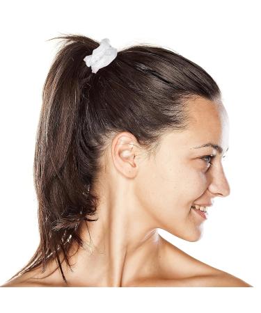 Beaupretty 5-Pack No Damage Hair Ties - Elastic Ponytail Holders for Women & Girls (White) - Soft Scrunchies for Effortless Style - Buy Online on GoSupps.com