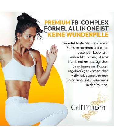 Celltria Premium FB-Complex | All-in-One Formula with Garcinia Cambogia Bitter Orange & Raspberry | 120 Capsules for Enhanced Training Support - Buy Online on GoSupps.com