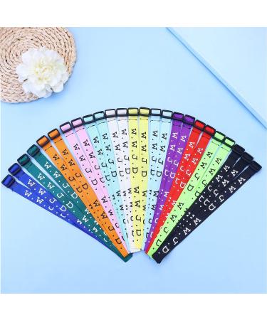 Dolotta 25Pcs WWJD Webbing Bracelets - Religious Christian Woven Wristbands for Men and Women - Perfect for fundraisers and events - Buy Online on GoSupps.com