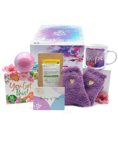 Self Care Gift Basket for Women Stress Relief Gift for Mom Wife Friends Self Care Kit Get Well Gift Basket Thinking of You Gifts Mother's Day Gift