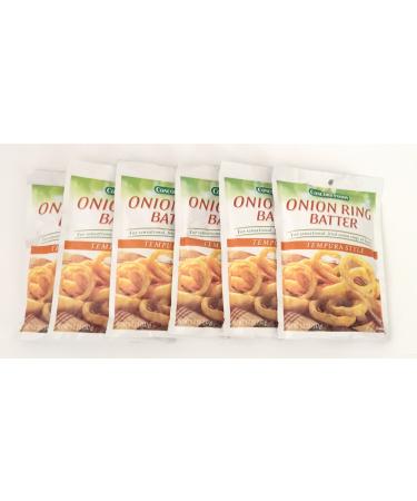 Concord Foods, Onion Ring Batter Mix, Tempura Style, 5.2oz Packet (Pack of 6) 5.2 Ounce (Pack of 6)