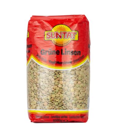 Suntat Oriental Green Lentils from Turkey - 4 x 1 kg | Premium Quality Fresh Healthy eCommerce - Buy Online on GoSupps.com