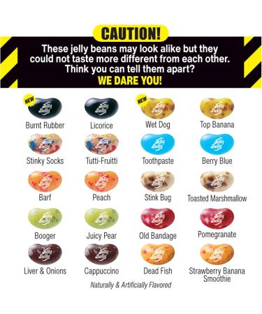 Jelly Belly Bean Boozled Jelly Beans Gift Bag 7th Edition (54g) Refill Bag for Games with 20 Wild Flavors Includes Fun Flavor Combos - Kosher Candy Holidays & Christmas Candy - Vegan Candy Dairy Free Snacks Gluten Free Stocking Stuffers for Teens - Buy Online on GoSupps.com