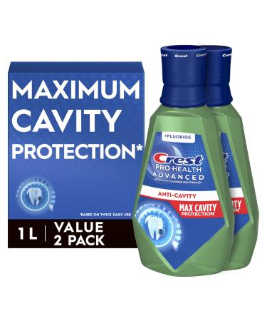 Crest Pro-Health Advanced Maximum Cavity Protection Mouthwash - Mild Mint - 2x1L