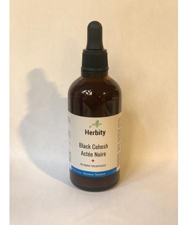 Black Cohosh Herbal Tincture Liquid Extract Hand Crafted Natural Medicine Remedies Herb Formula Drops Non-GMO Vegan Gluten Free No Fillers (Actaea/Cimicifuga racemosa) (100mL 3.4oz) 100 ml (Pack of 1)