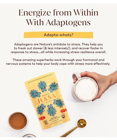 RASA Original Adaptogenic Mushroom Coffee Alternative | Vegan Keto Whole 30 Wellness Tonic with Chaga + Reishi - 8 oz. (30 Servings) - Buy Online on GoSupps.com
