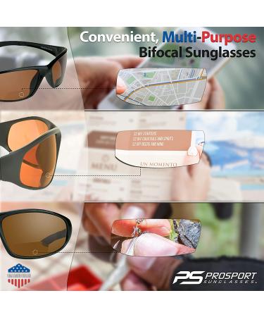 proSPORT Bifocal Sunglasses for Men and Women | HD Blue Blocking Lenses | 2 Pairs Included - Buy Online on GoSupps.com